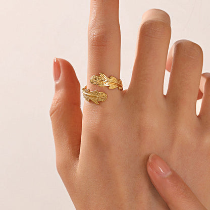 Diana | Coral Ring 18K Gold