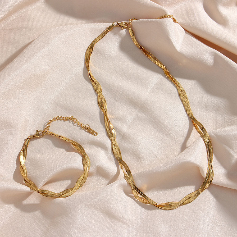 Alison | Twisted Bracelet 18K Gold