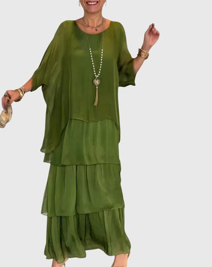 Bernadette | Long and Flowing Elegant Dress