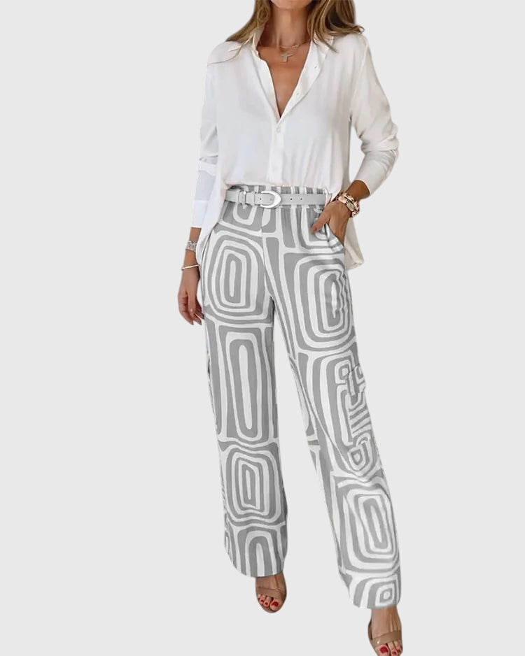 Dee | Stylish Pants + Free Blouse & Belt