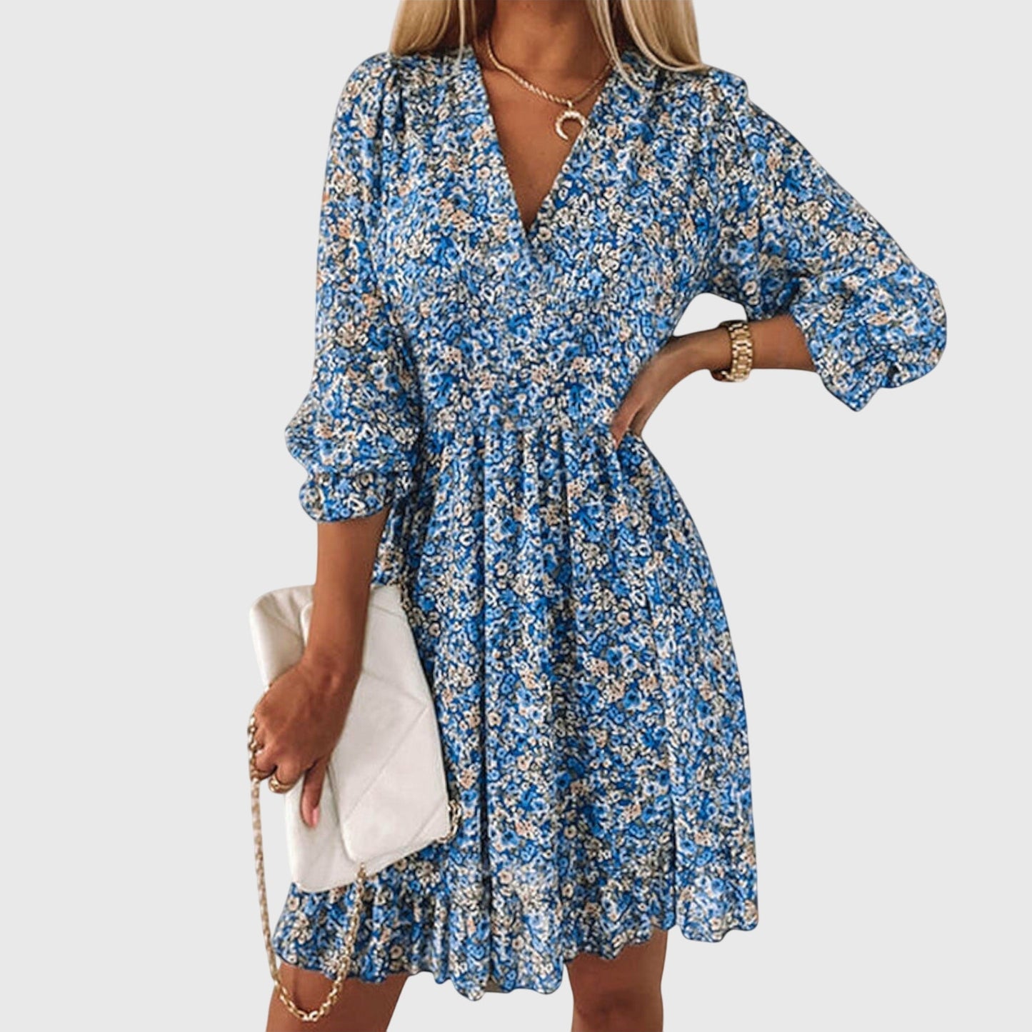 Lucia | Floral Puff Sleeve Dress