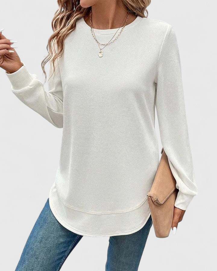 Jill | Elegant O-Neck Long Sleeve
