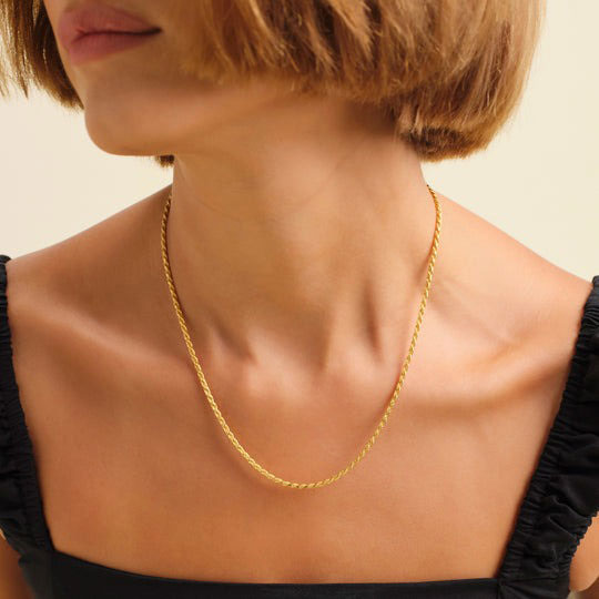 Sally | Rope Chain 18K Gold