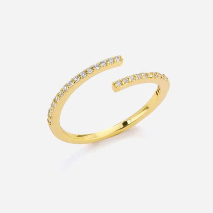 Louise | Classic Zirconia Ring 18K Gold