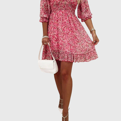 Lucia | Floral Puff Sleeve Dress