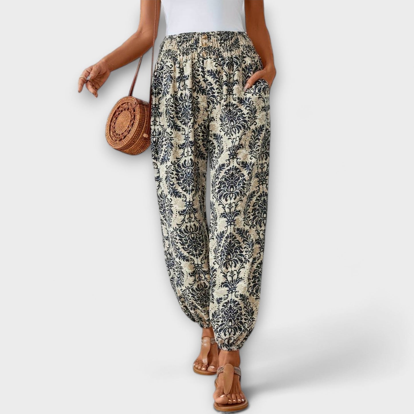 Emily | Ethnic Graphic Pants