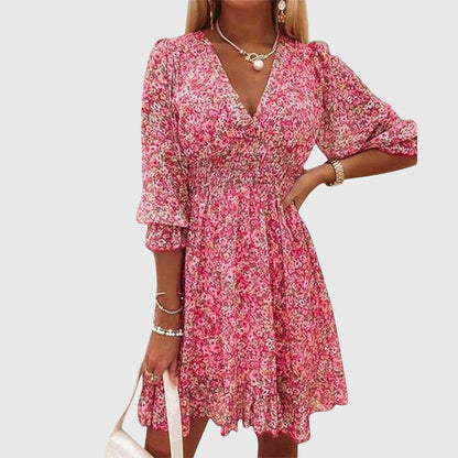 Lucia | Floral Puff Sleeve Dress
