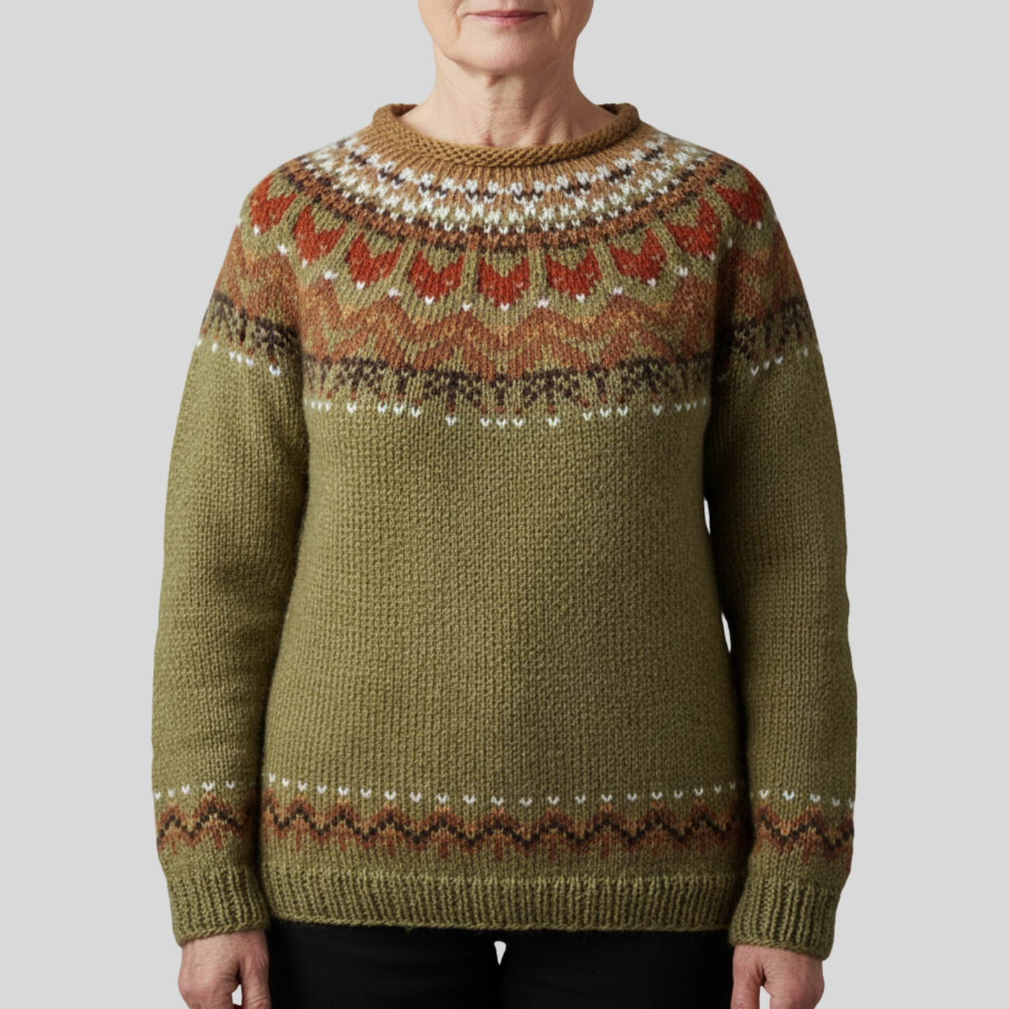 Lana | Elegant Vintage Crew Neck