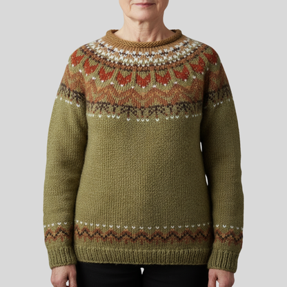 Lana | Elegant Vintage Crew Neck