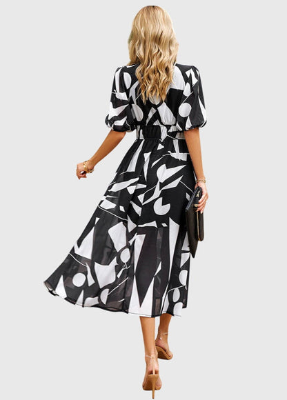 Joyce | Flattering Floral Midi Dress