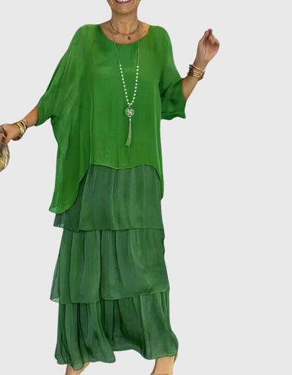 Bernadette | Long and Flowing Elegant Dress