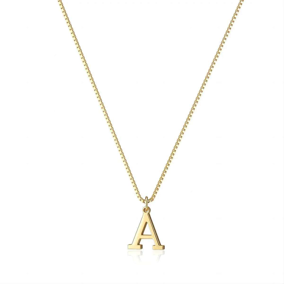 Rose | Initials Necklace in 18K Gold