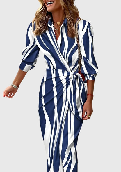 Fee | Elegant Wrap Dress with Print