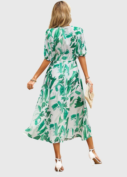 Joyce | Flattering Floral Midi Dress