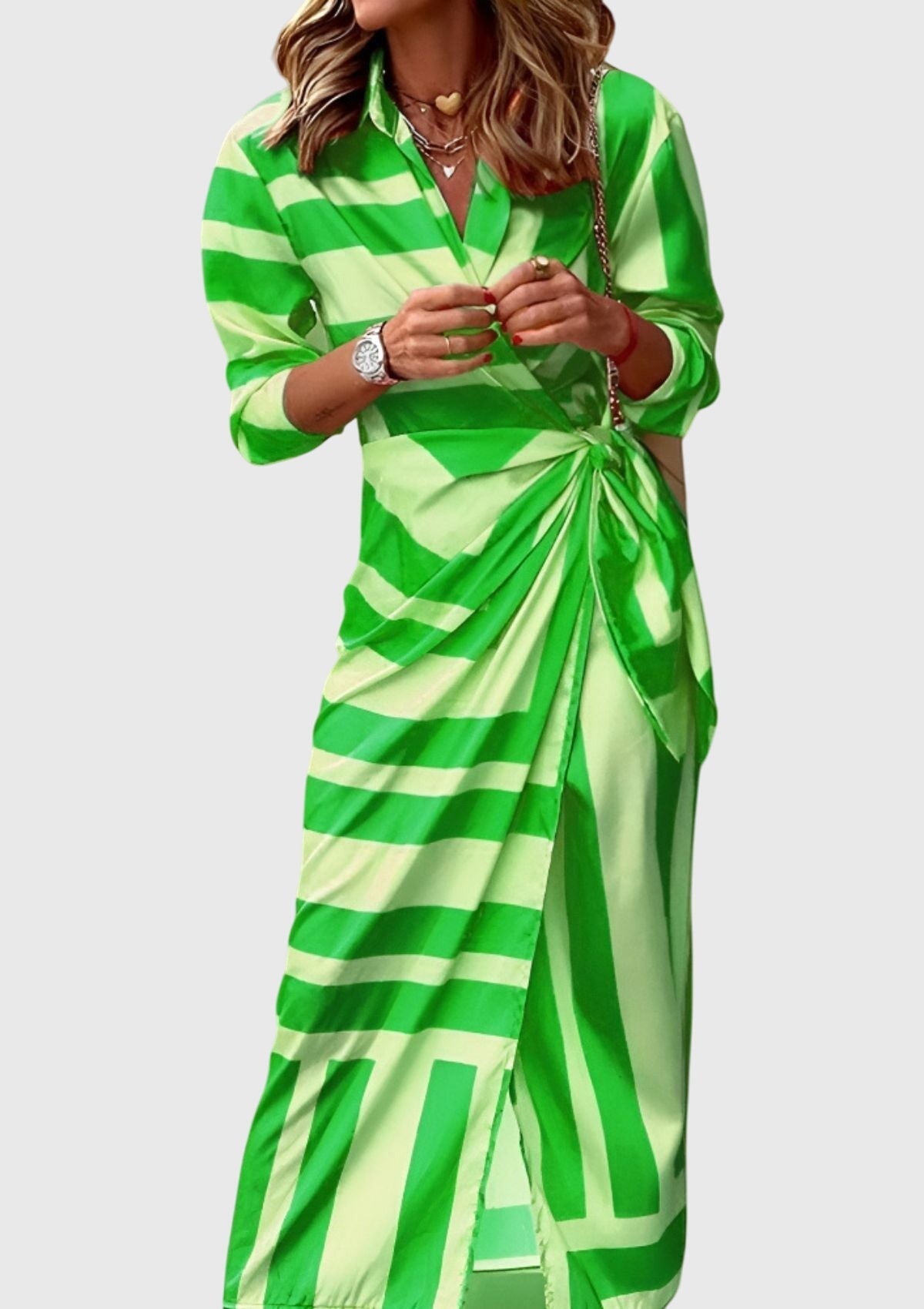 Fee | Elegant Wrap Dress with Print