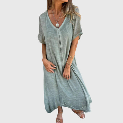 Nelle | Elegant Lightweight V-Neck Dress