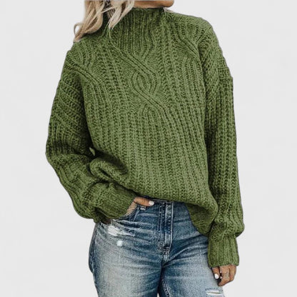 Stacy | Sophisticated Cable Knit Sweater