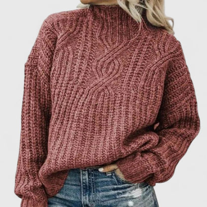 Stacy | Sophisticated Cable Knit Sweater
