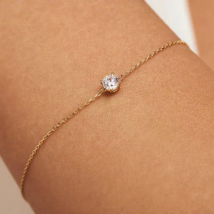 Ria | Bracelet with Moissanite Stones in 14k Gold