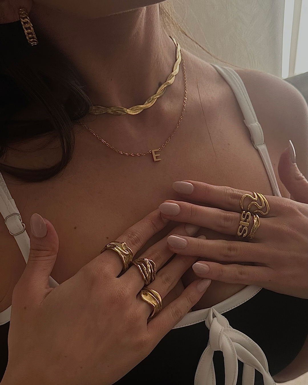 Mary Ann | Big Ring 18K Gold