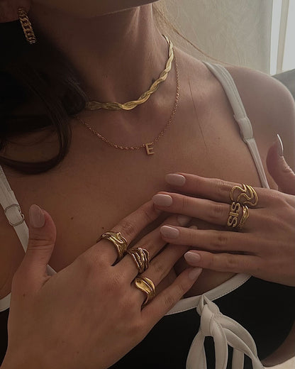 Mary Ann | Big Ring 18K Gold