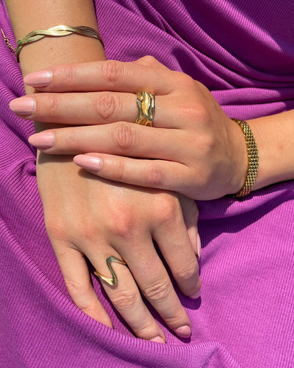 Mary Ann | Big Ring 18K Gold