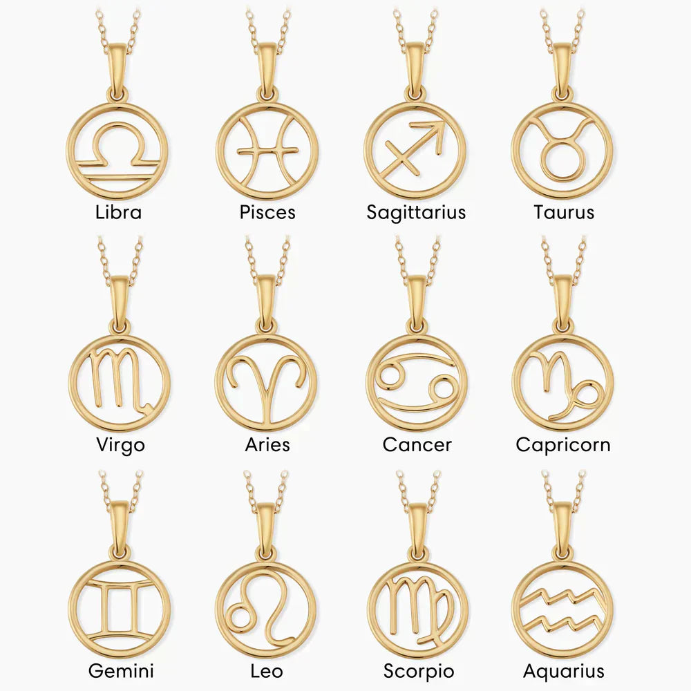Clera | Zodiac Sign Necklace 18k Gold