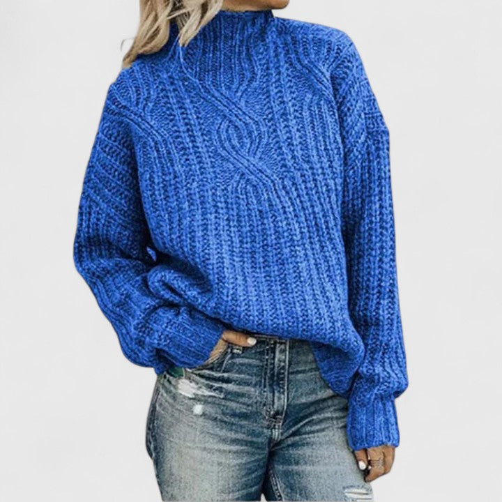 Stacy | Sophisticated Cable Knit Sweater