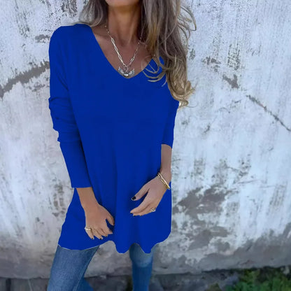 Rebecca | Relaxed V-Neck Knit Tunic