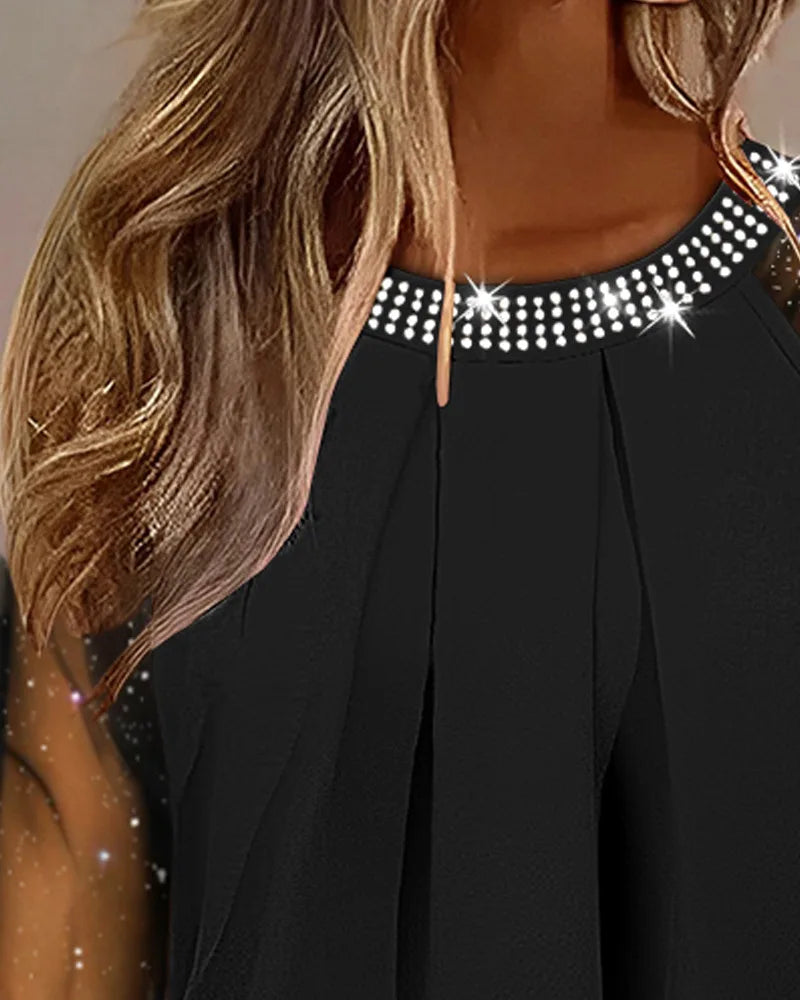 Nina | Elegant Sequin Knit Top