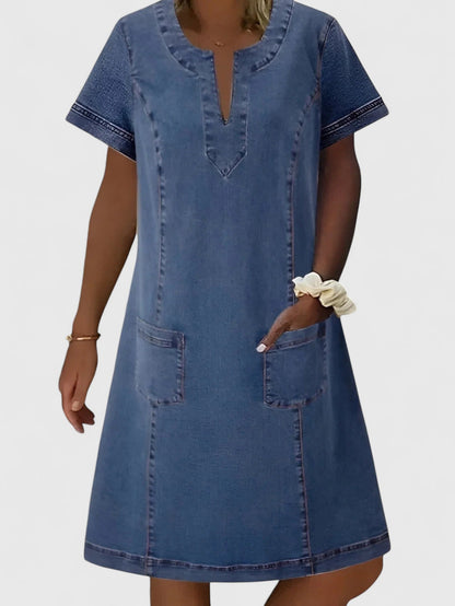 Louisa | Elegant Denim Dress