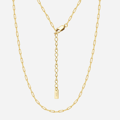 Morgan | Small Paper Necklace 18K Gold
