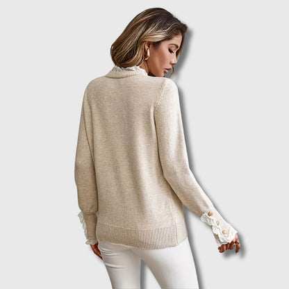 Sopfie | Sweater with Lace Details