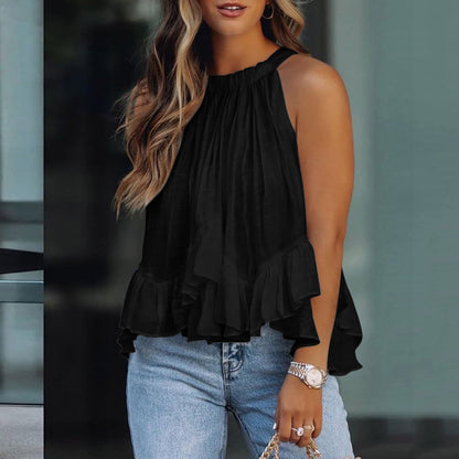 Karianne | Textured Ruffle Blouse