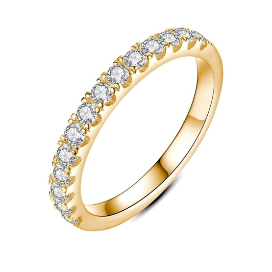 Brooke | Diamond Button Ring 18k Gold