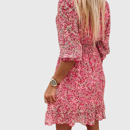 Lucia | Floral Puff Sleeve Dress
