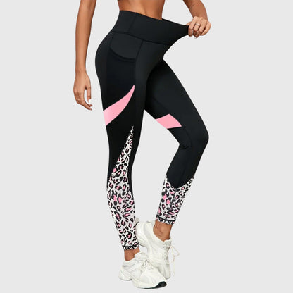 Anne | High-Waisted Leopard Print Workout Pants