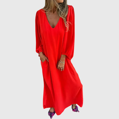Vanessa | Long Boho Dress with Pockets