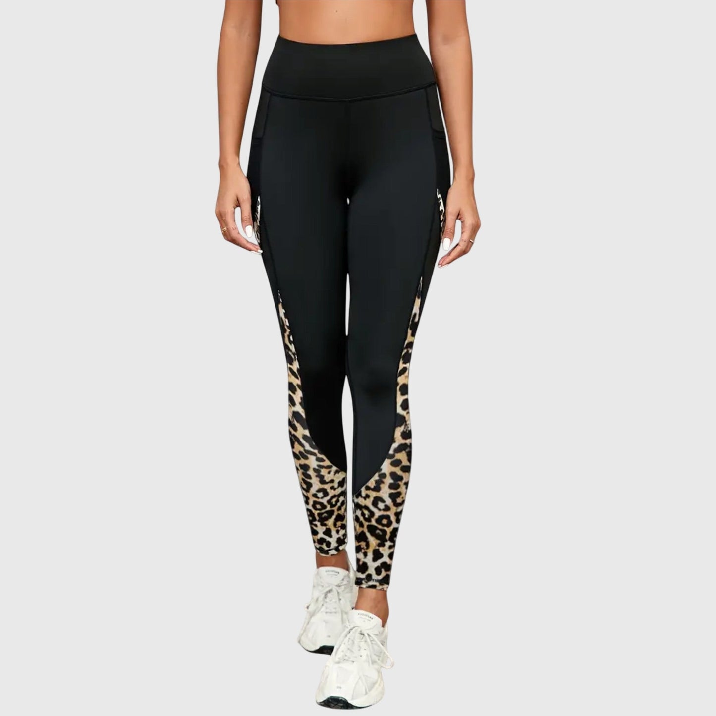 Anne | High-Waisted Leopard Print Workout Pants