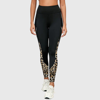 Anne | High-Waisted Leopard Print Workout Pants