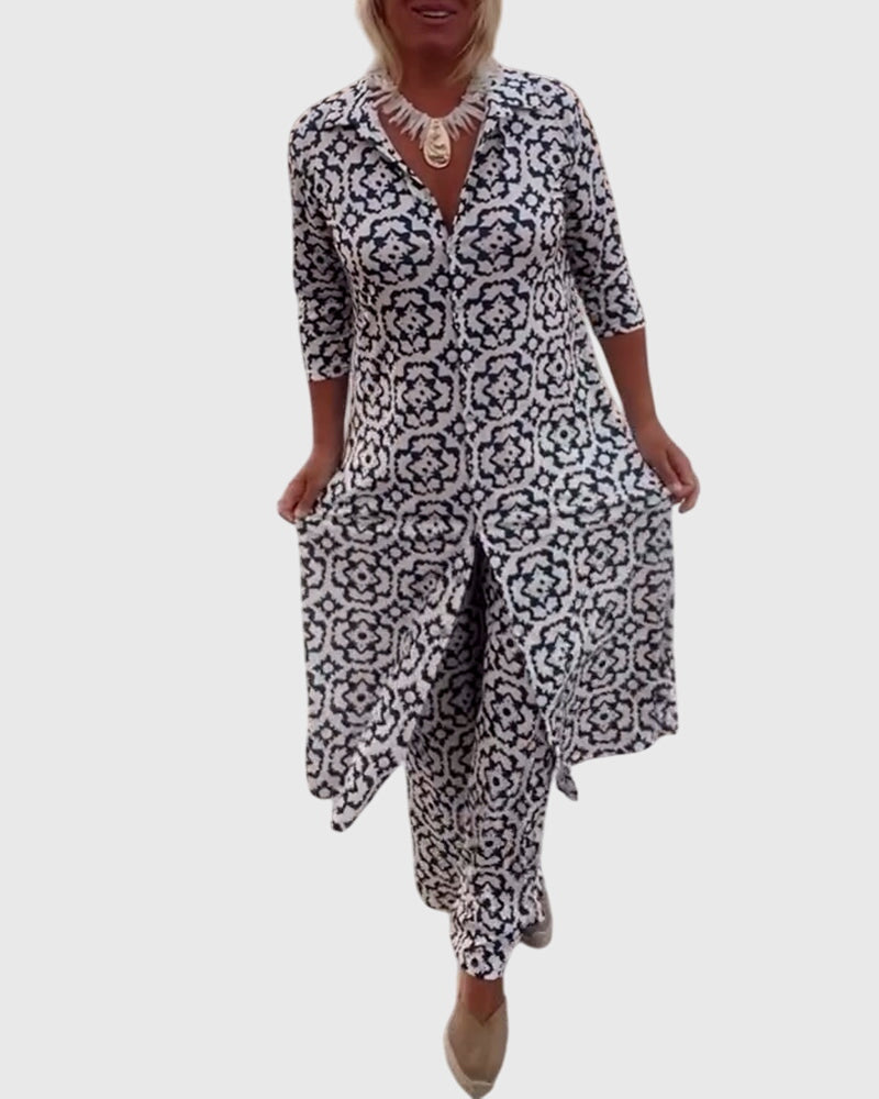 Sanne | Elegant Vintage Two-Piece Set