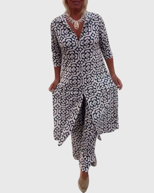 Sanne | Elegant Vintage Two-Piece Set