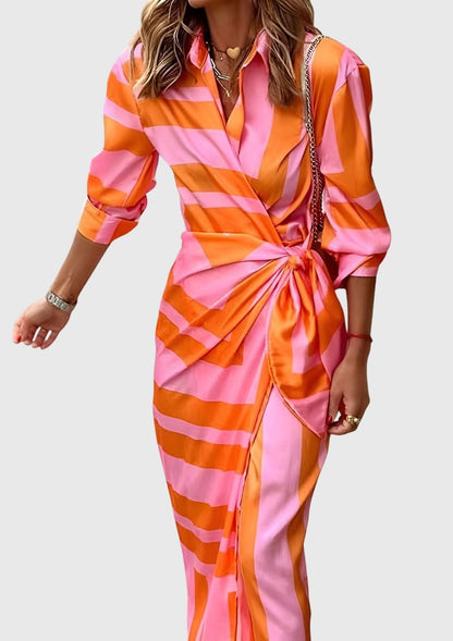 Fee | Elegant Wrap Dress with Print