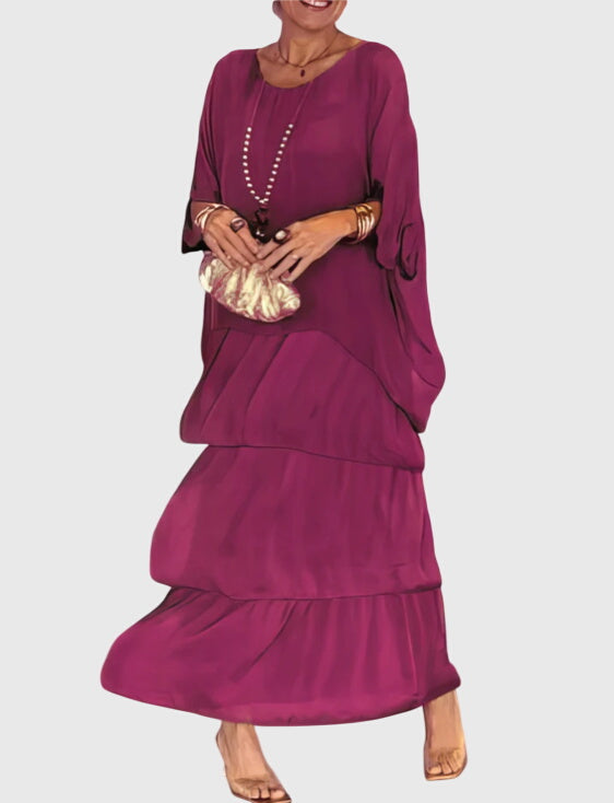 Bernadette | Long and Flowing Elegant Dress