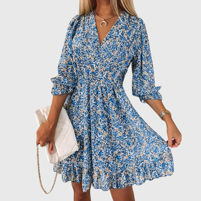 Lucia | Floral Puff Sleeve Dress
