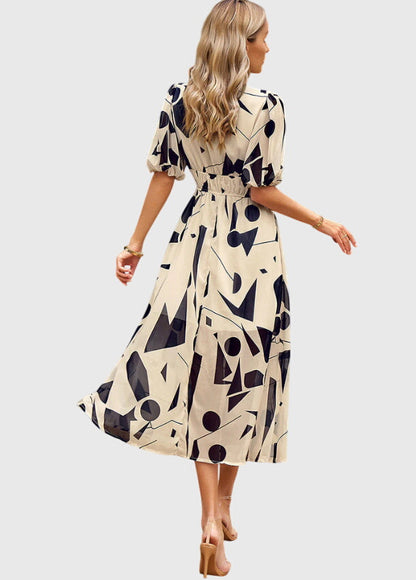 Joyce | Flattering Floral Midi Dress