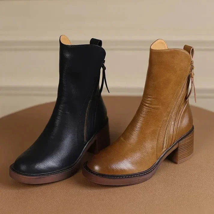 Pamela | Leather Mid Boots