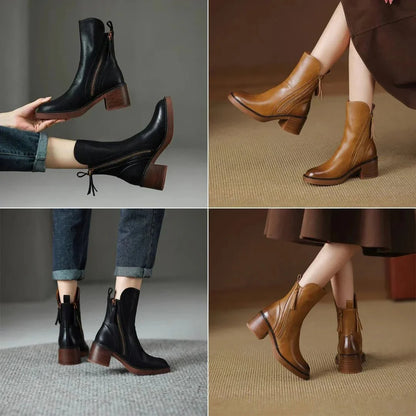 Pamela | Leather Mid Boots