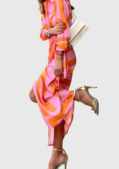 Fee | Elegant Wrap Dress with Print