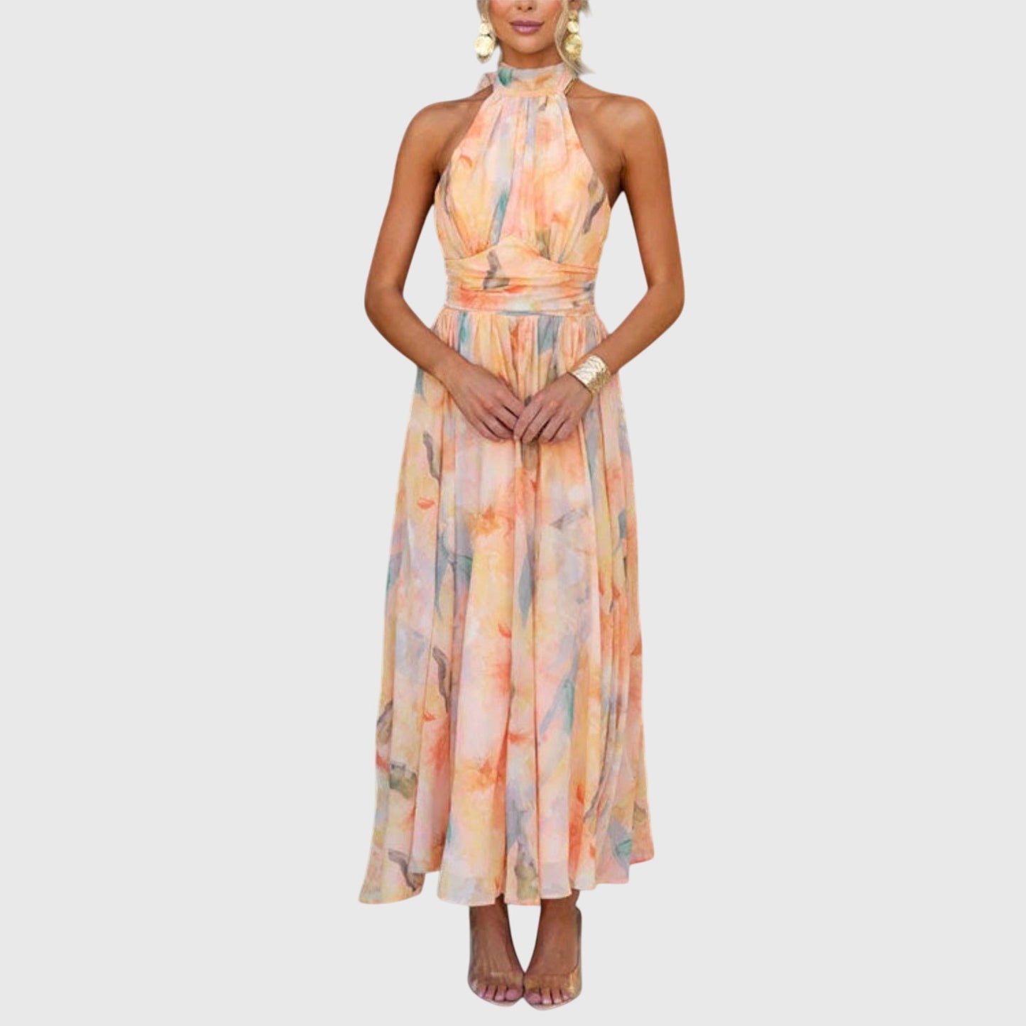 Belinda  | Halter Maxi Dress
